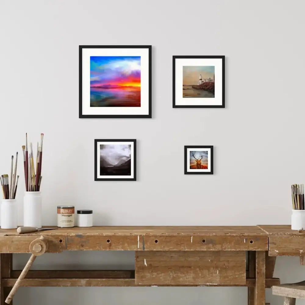 Artist Kevin Hunter Skye and Storr Moonlight Paintings