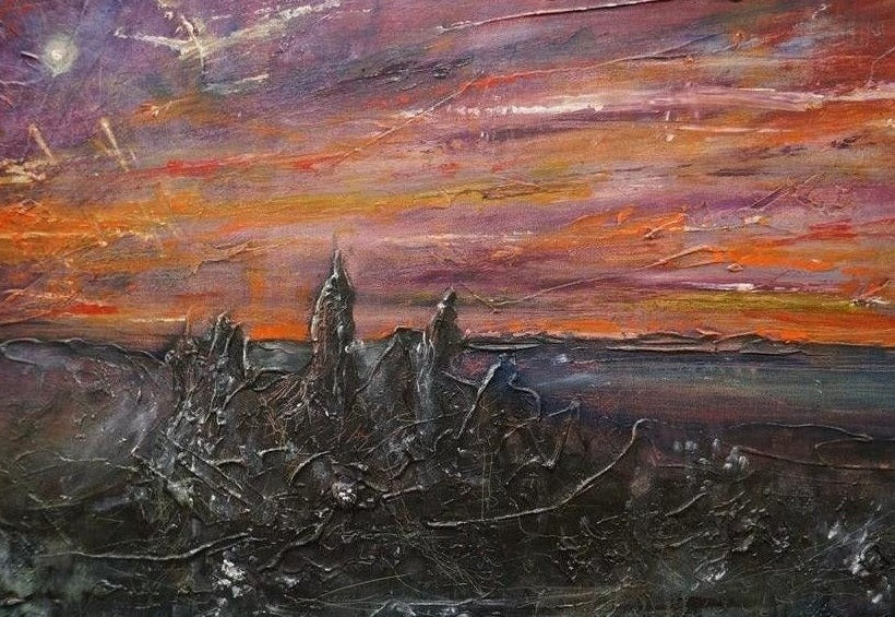Storr Moonlight Skye Scottish Landscape Painting