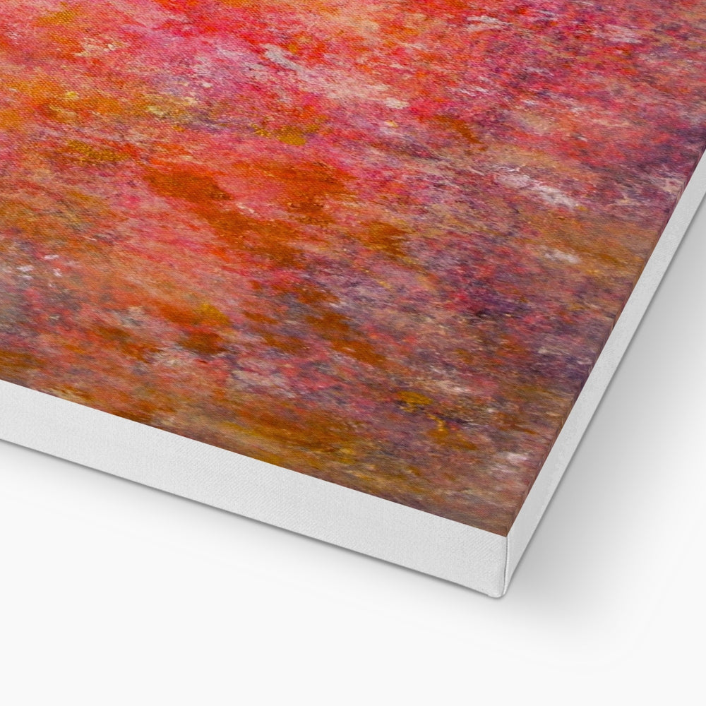 Sunrise Mist Horizon Abstract Painting | Canvas From Scotland