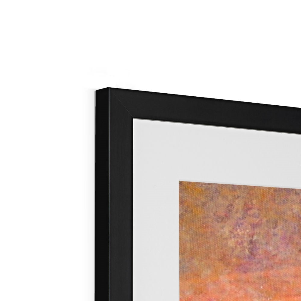 Sunrise Mist Horizon Abstract Painting | Framed & Mounted Prints From Scotland