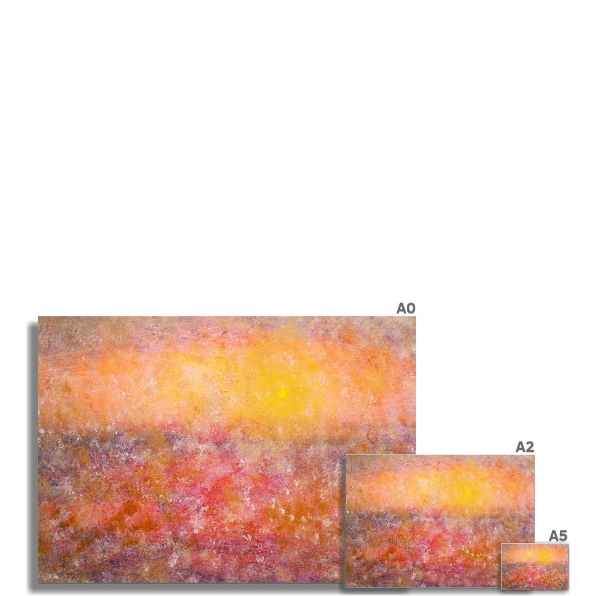 Sunrise Mist Horizon Fine Art Print