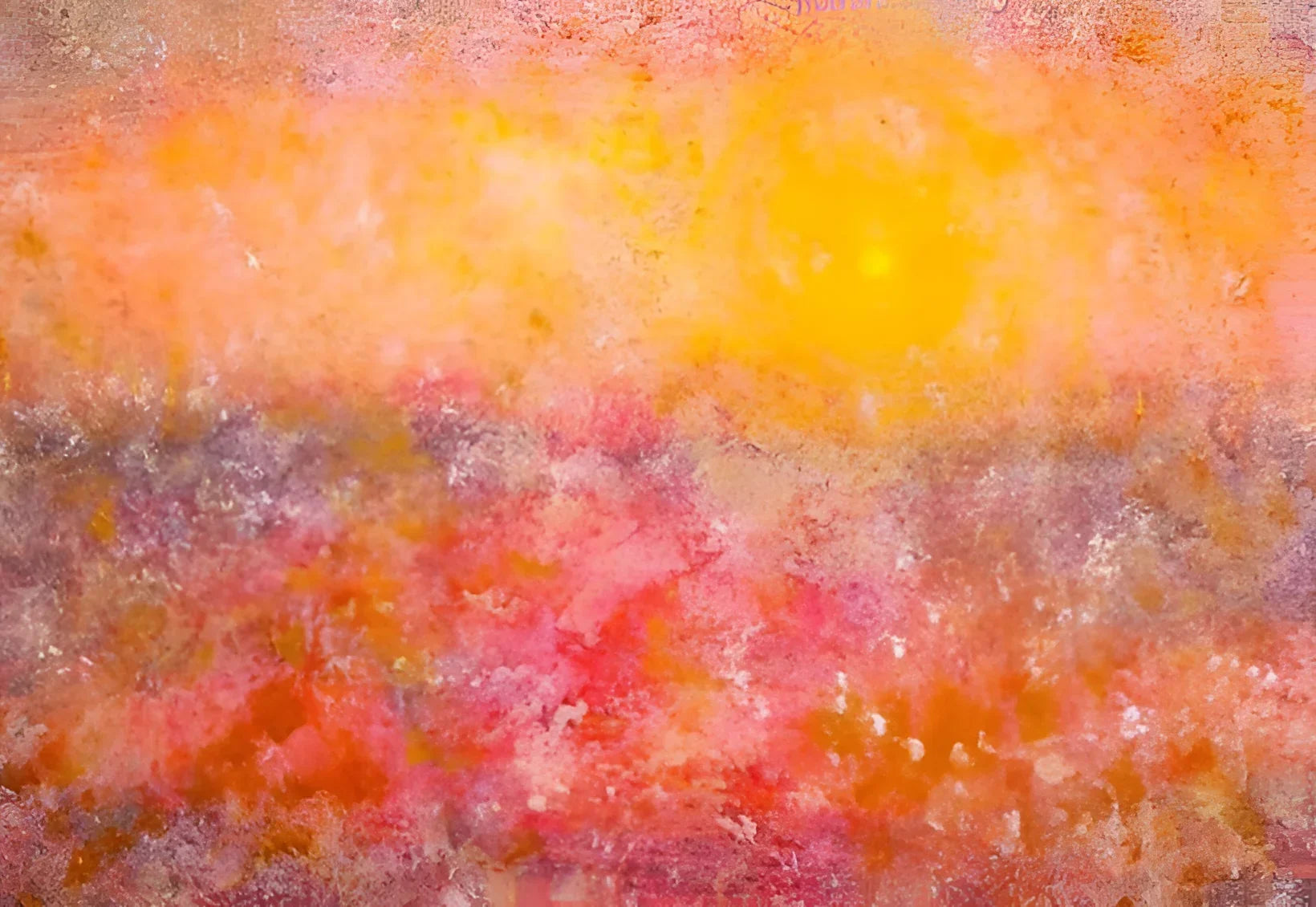 Sunrise Mist Horizon Original Painting - Scottish Artist Abstract & Impressionistic Art Gallery Scotland