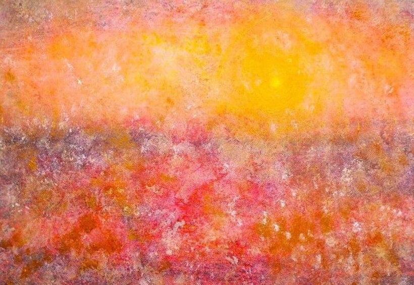 Sunrise Mist Horizon Scottish Landscape Painting