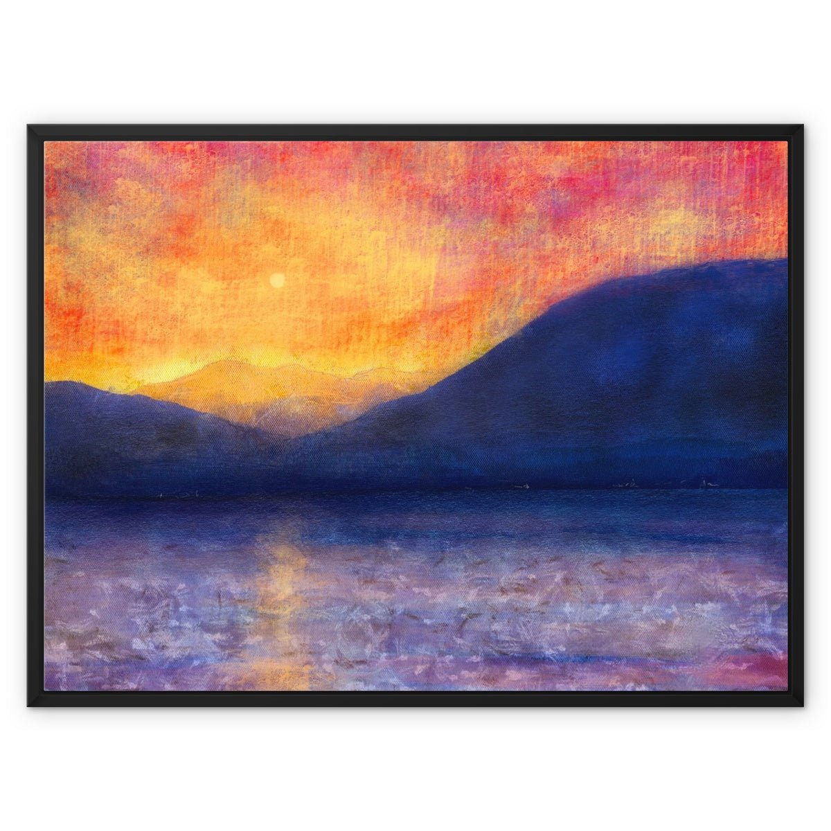 Sunset Approaching Mull Painting | Framed Canvas Prints From Scotland