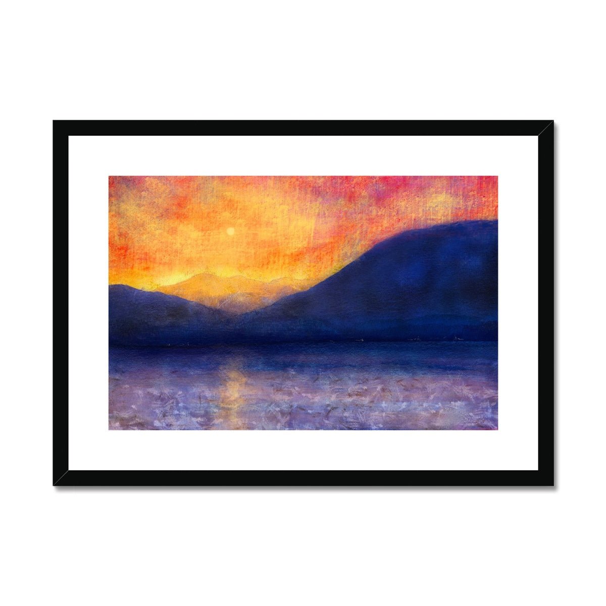 Sunset Approaching Mull Painting | Framed & Mounted Prints From Scotland