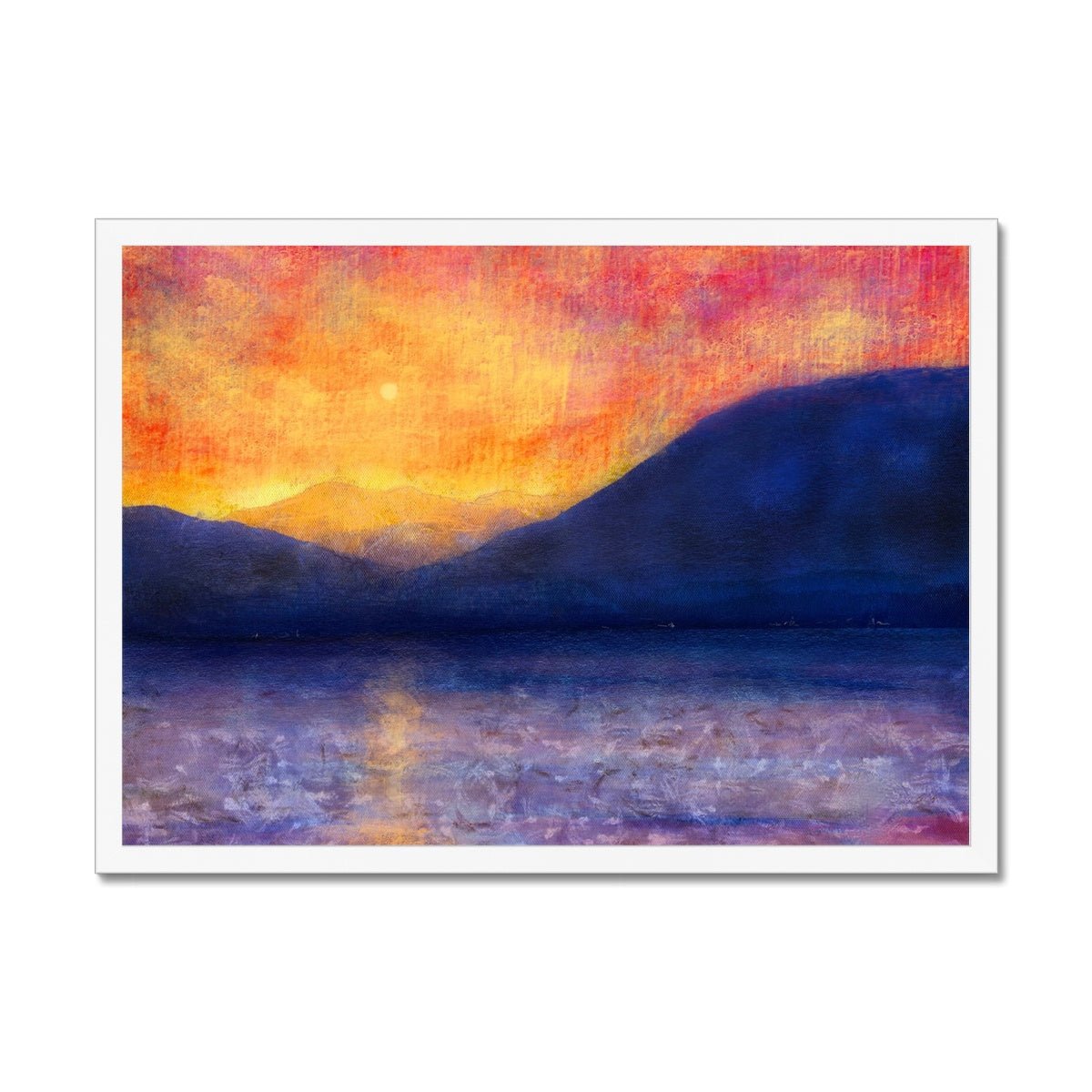 Sunset Approaching Mull Painting | Framed Prints From Scotland