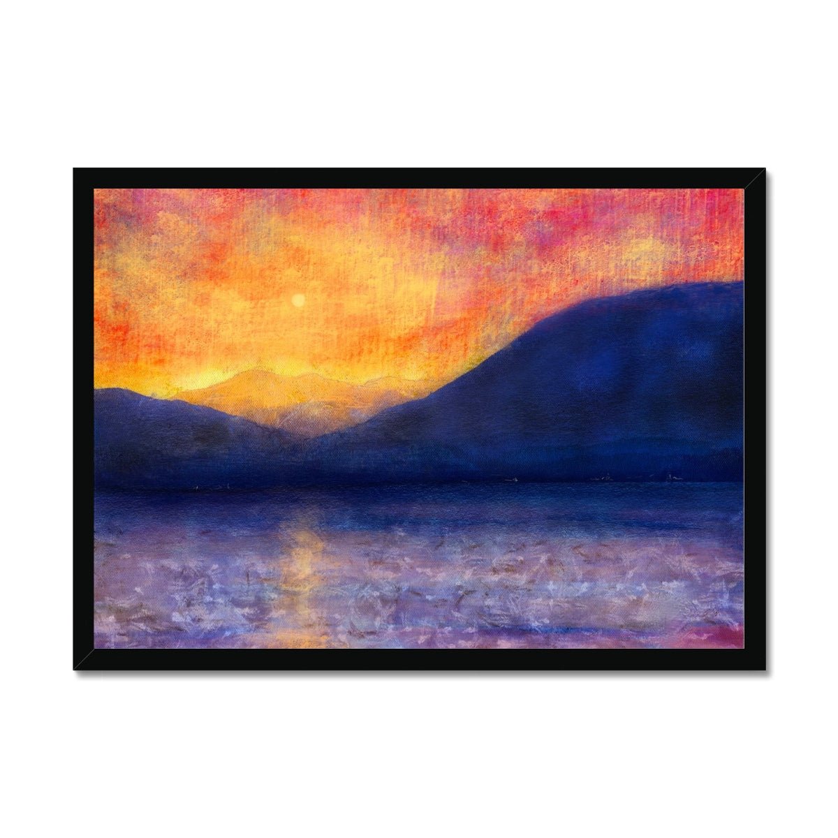 Sunset Approaching Mull Painting | Framed Prints From Scotland