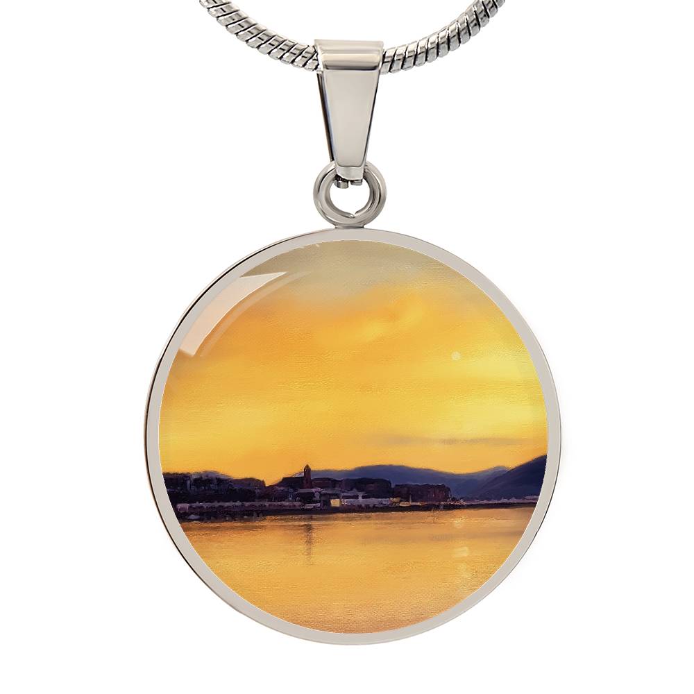 Sunset From Cardwell Bay | Scottish Art Jewellery | Luxury Necklace