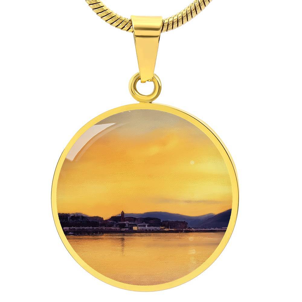 Sunset From Cardwell Bay | Scottish Art Jewelry | Luxury Designer Necklace