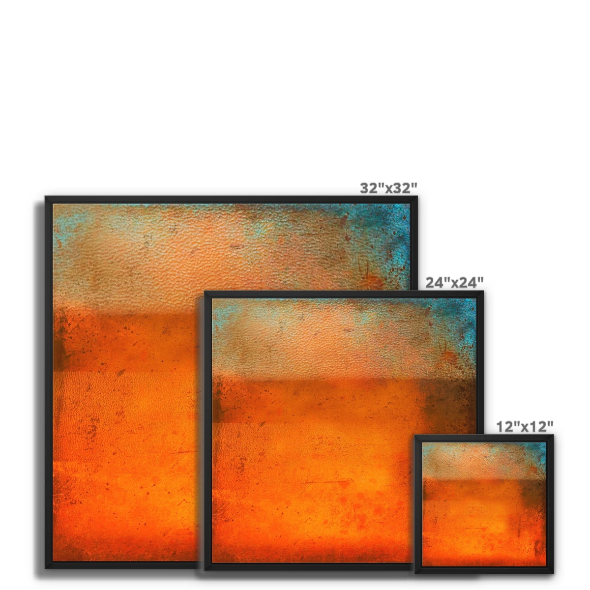 Sunset Horizon Abstract Painting | Framed Canvas From Scotland