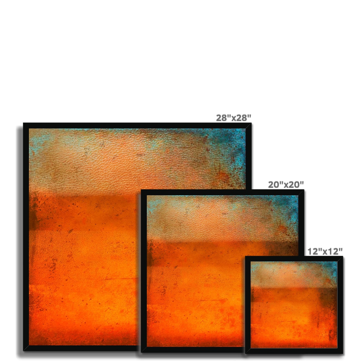 Sunset Horizon Abstract Painting | Framed Prints From Scotland