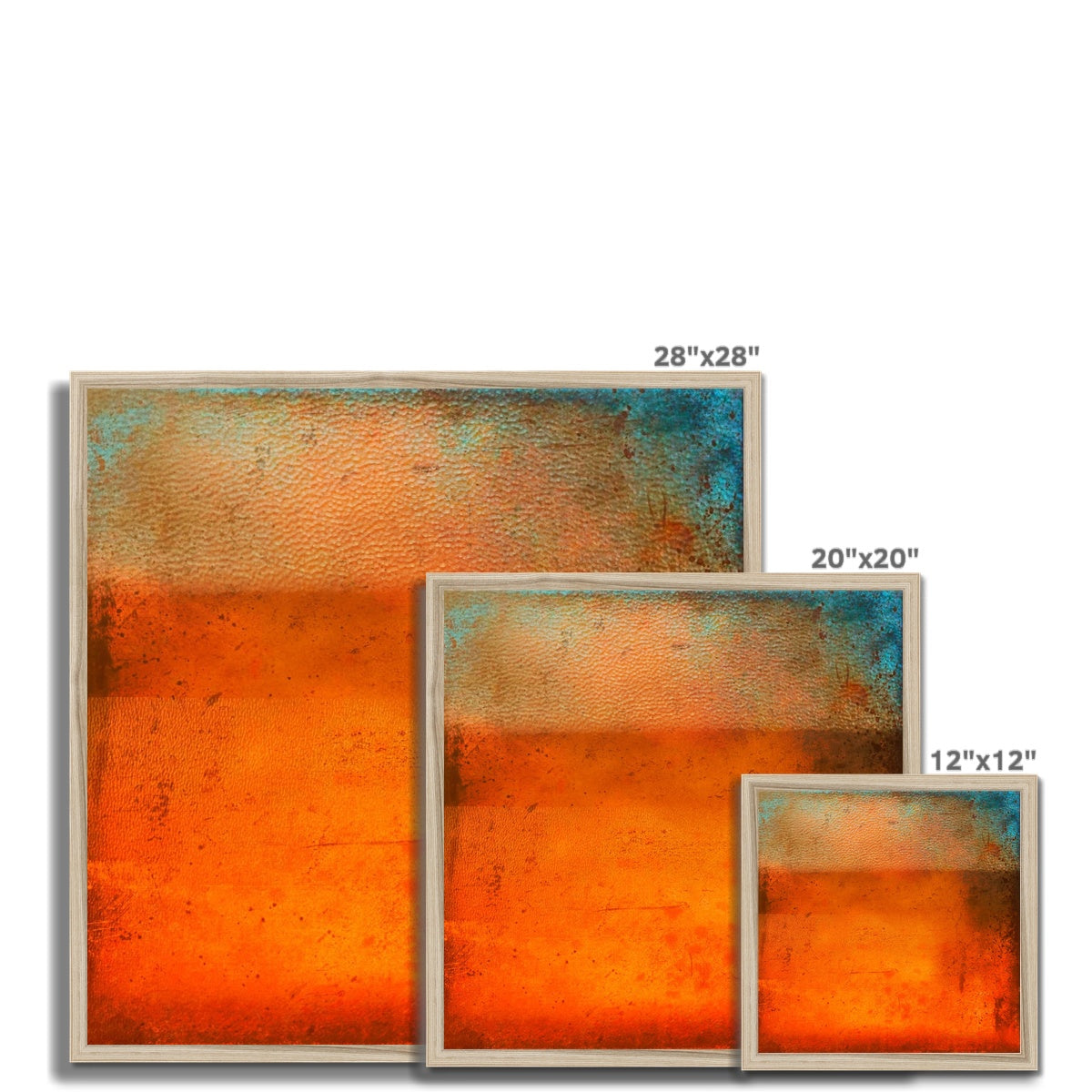 Sunset Horizon Abstract Painting | Framed Prints From Scotland