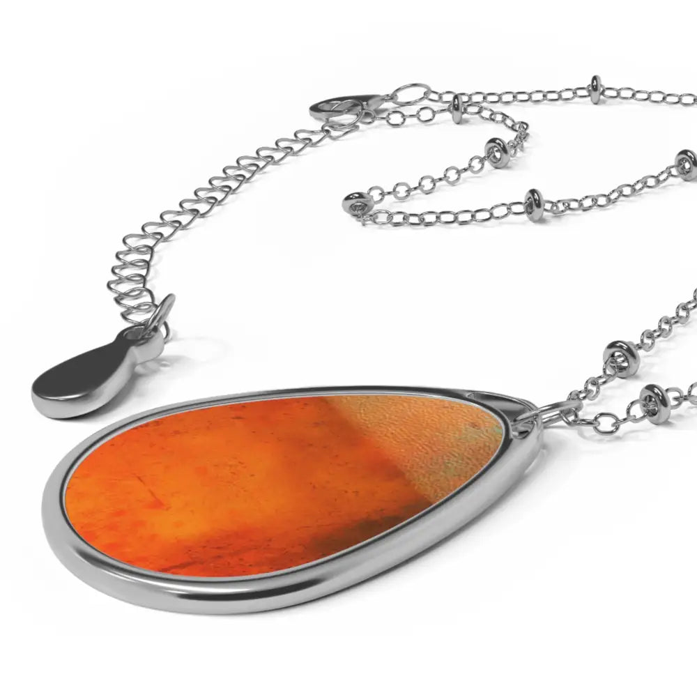 Ellipse Art Necklace Zinc Alloy Pendant Sunset Horizon Kevin Scottish Artist