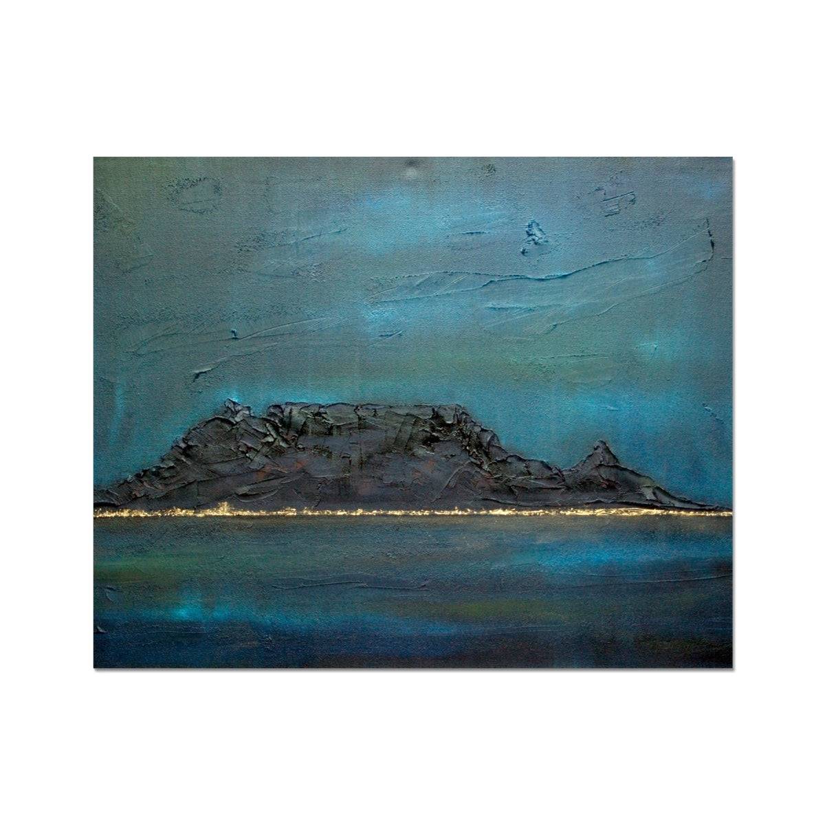 Table Mountain Dusk Painting | Artist Proof Collector Prints From Scotland