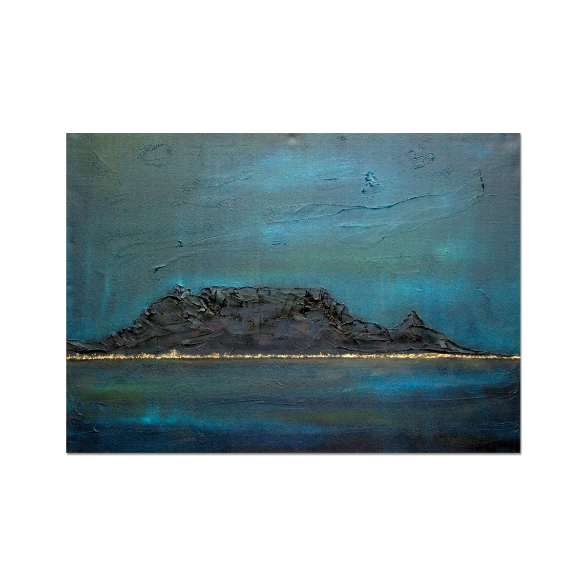 Table Mountain Dusk Painting | Fine Art Prints From Scotland