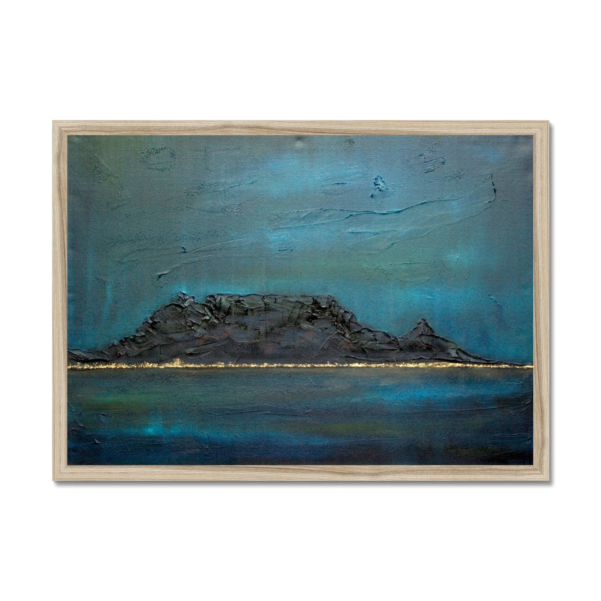 Table Mountain Dusk Painting | Framed Prints From Scotland