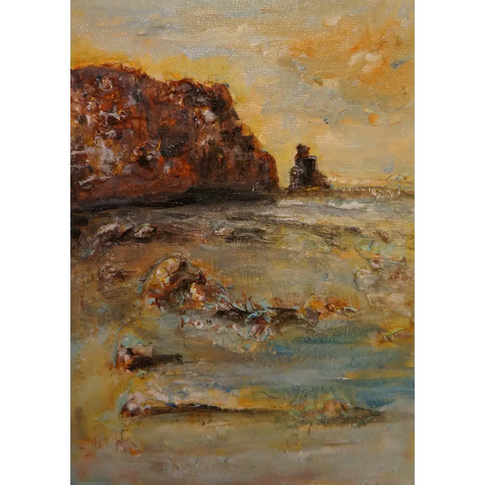 Talisker Bay Skye Wooden Art Block - Scottish - Gallery Scotland