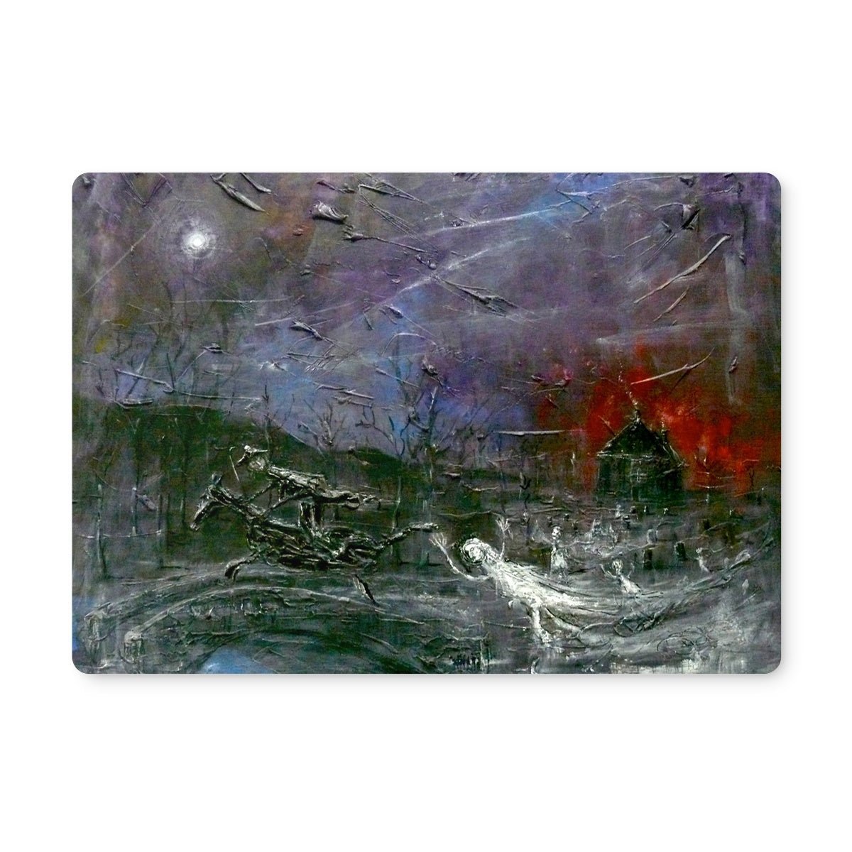Tam O Shanter Art Gifts Placemat-Placemats-Abstract & Impressionistic Art Gallery-Single Placemat-Paintings, Prints, Homeware, Art Gifts From Scotland By Scottish Artist Kevin Hunter