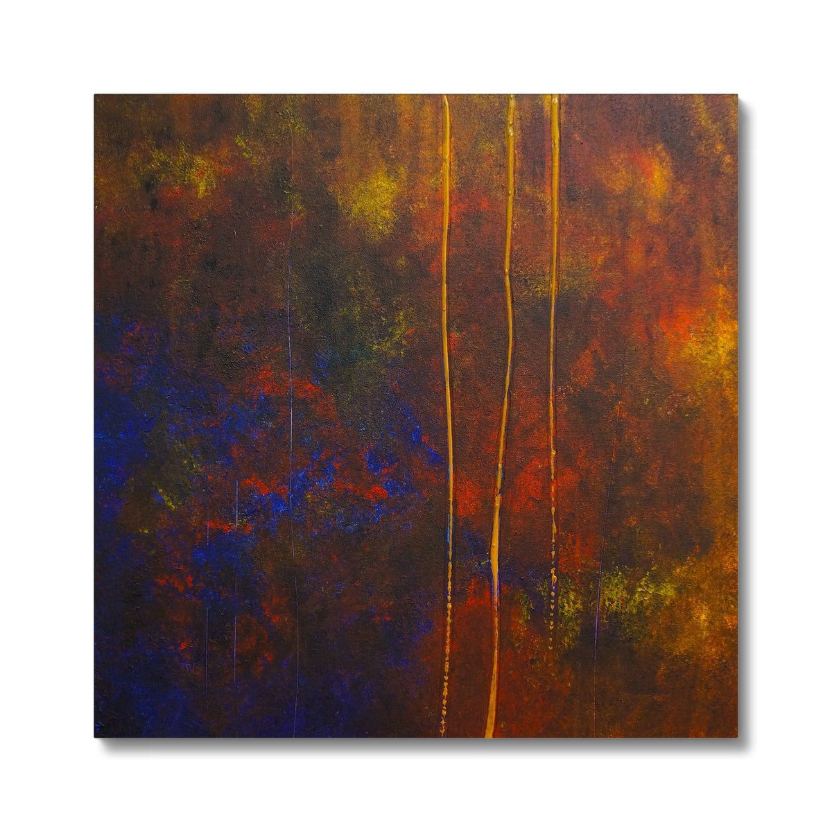 The Autumn Wood Abstract Painting | Canvas Prints From Scotland