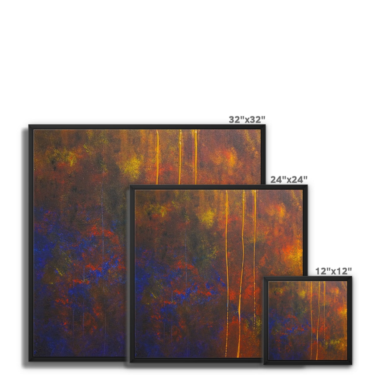 The Autumn Wood Abstract Painting | Framed Canvas Prints From Scotland