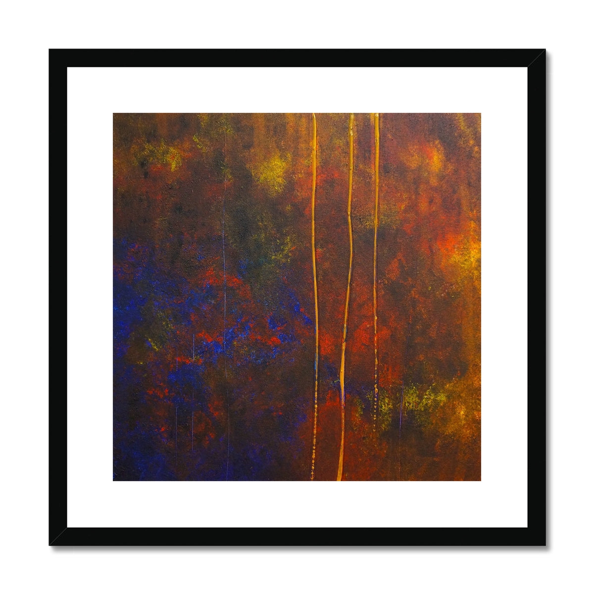 The Autumn Wood Abstract Painting | Framed & Mounted Prints From Scotland