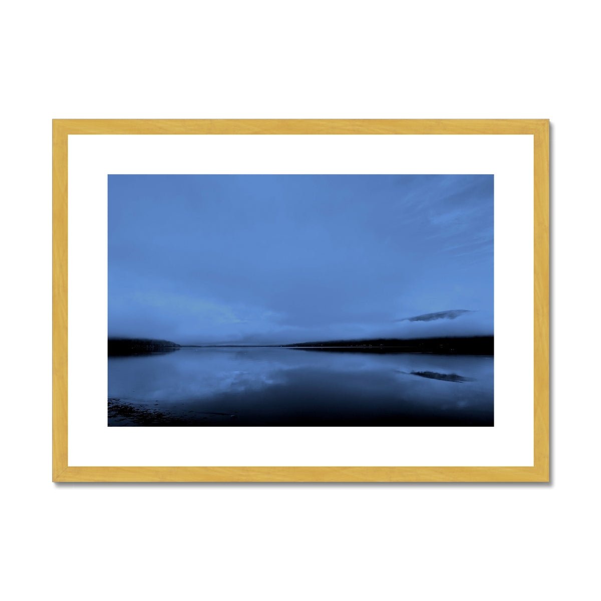 The Blue Hour Loch Fyne Painting | Antique Framed & Mounted Prints From Scotland