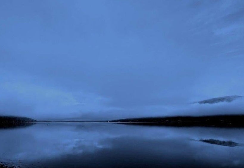 The Blue Hour Loch Fyne Scottish Landscape Painting