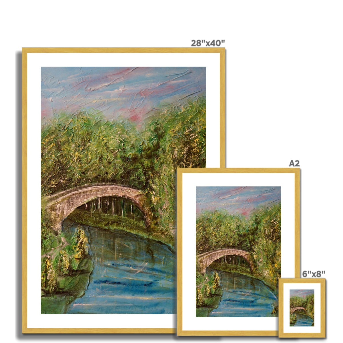 The Brig O Doon Painting | Antique Framed & Mounted Prints From Scotland