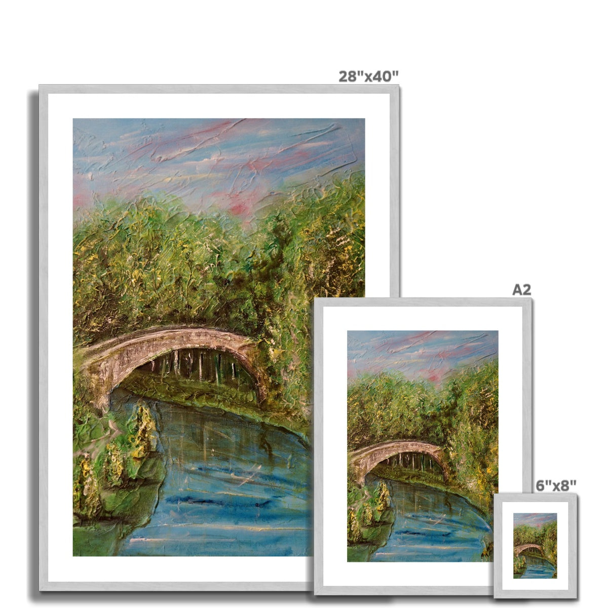 The Brig O Doon Painting | Antique Framed & Mounted Prints From Scotland