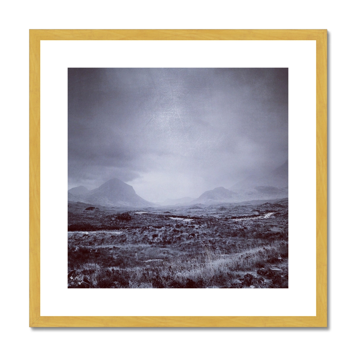 The Brooding Cuillin Antique Framed & Mounted Print