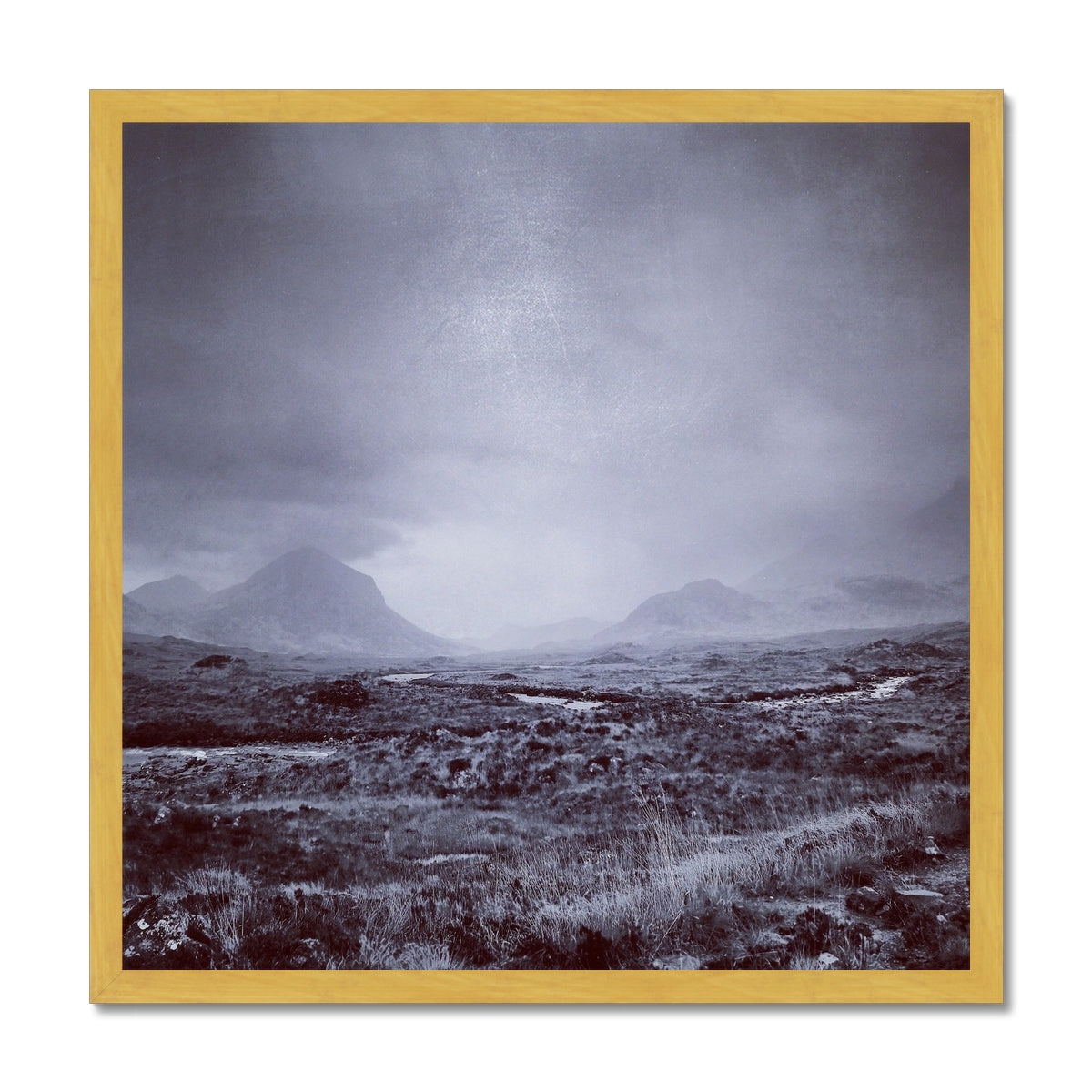 The Brooding Cuillin Antique Framed Print