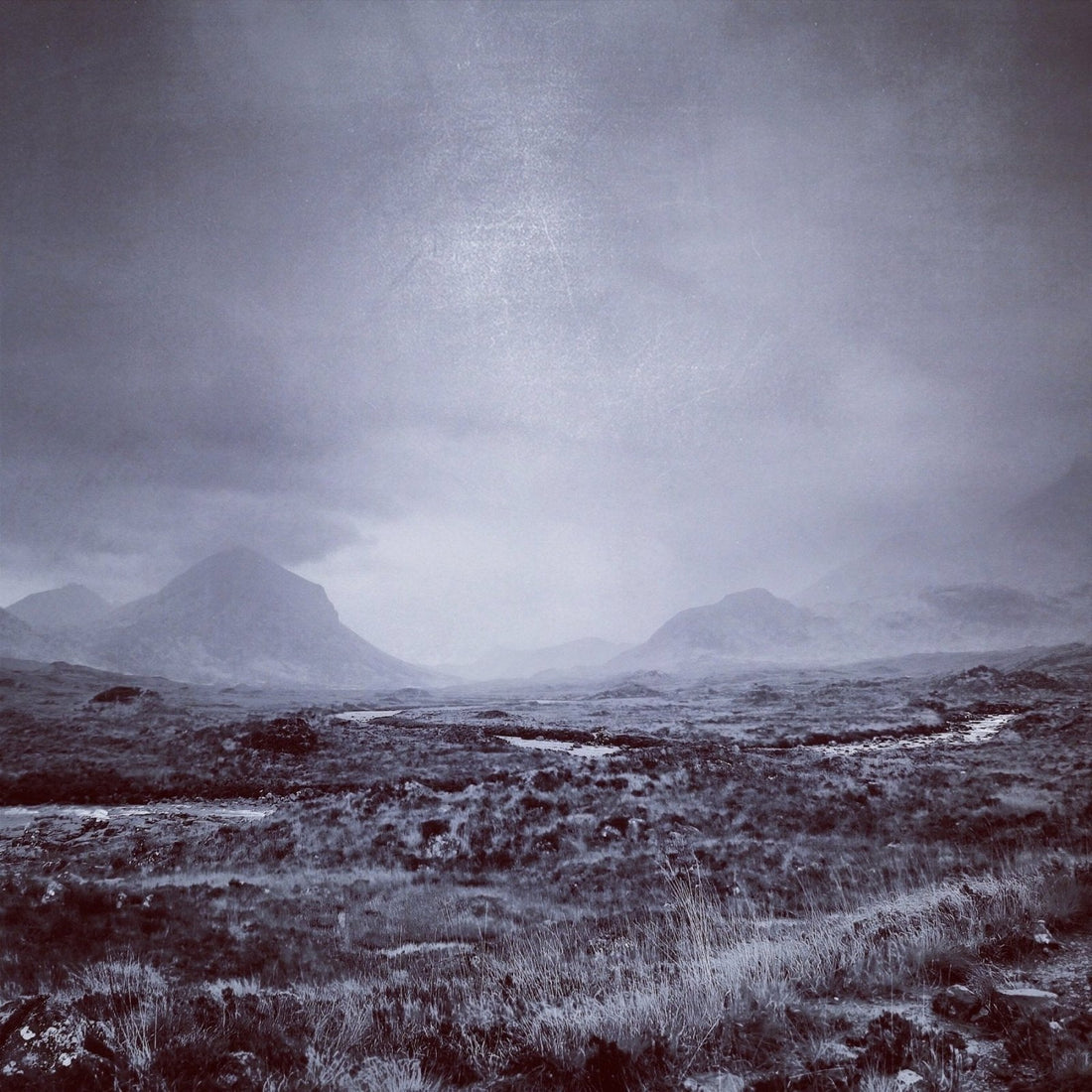 The Brooding Cuillin Skye Painting Fine Art Prints | An Artwork from Scotland by Scottish Artist Hunter