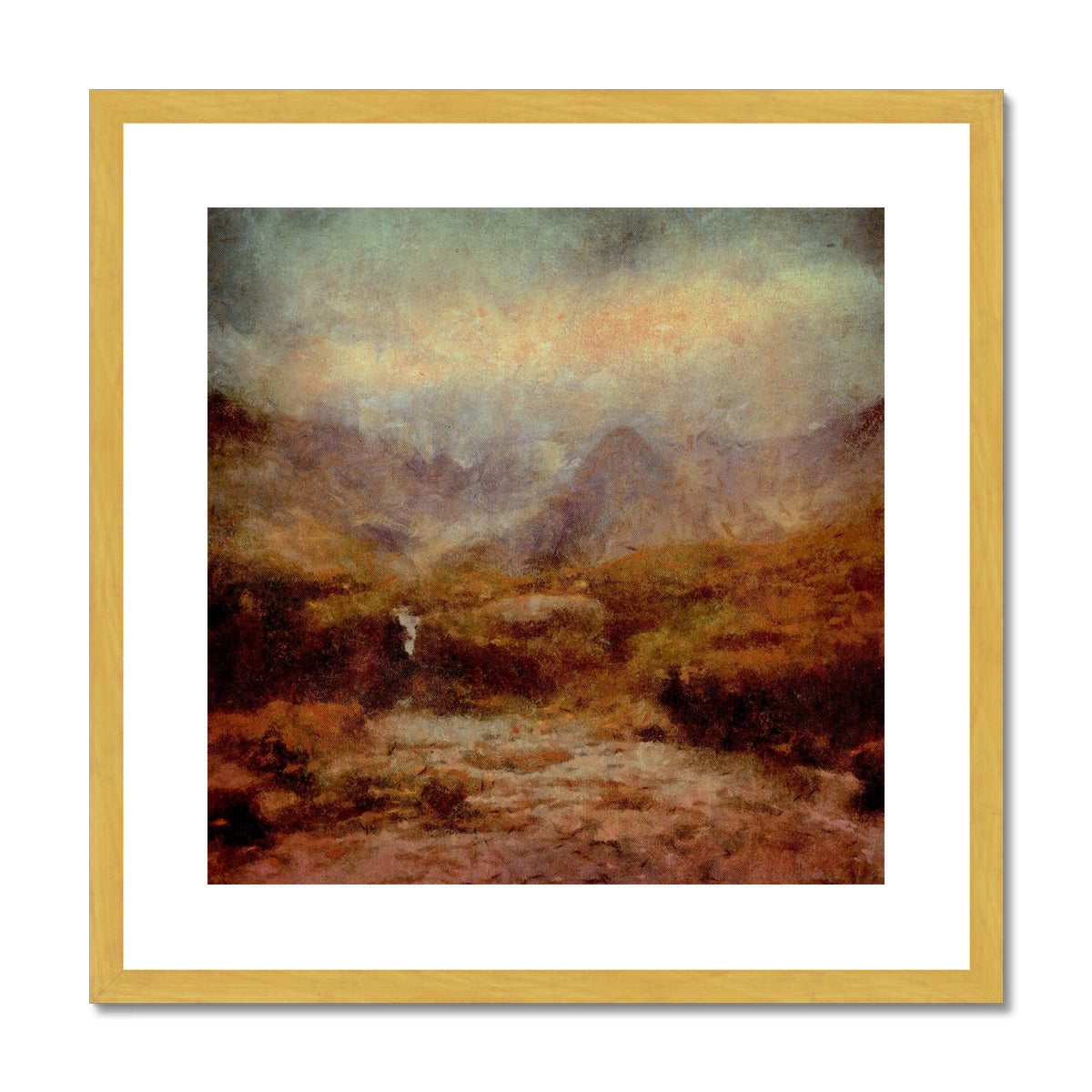 The Brooding Fairy Pools Antique Framed & Mounted Print