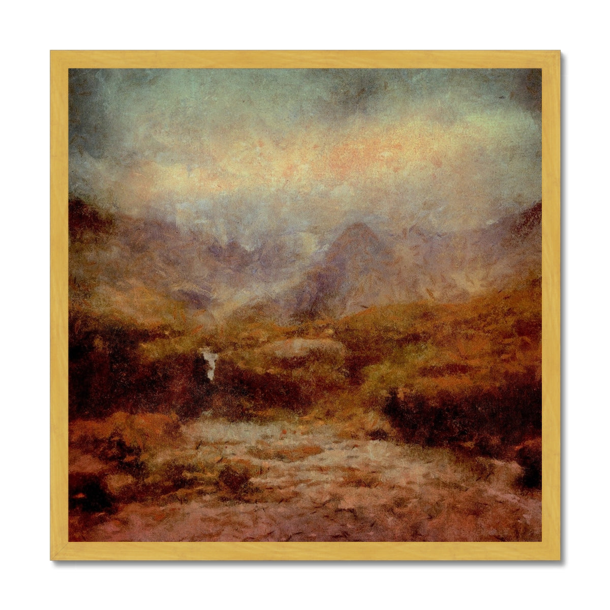 The Brooding Fairy Pools Antique Framed Print