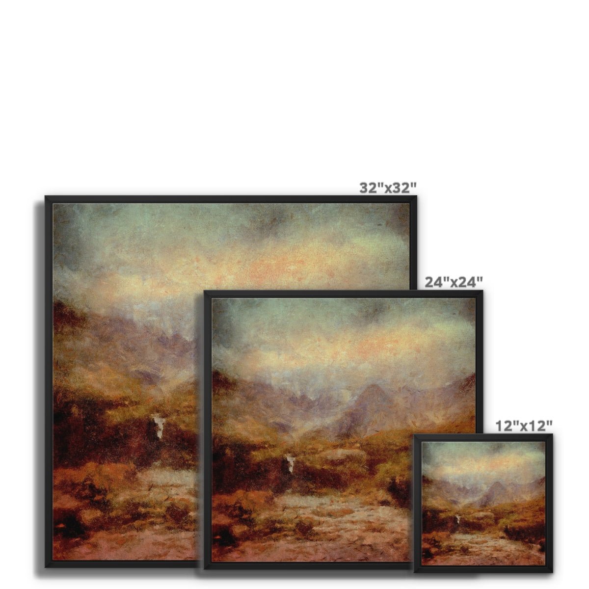 The Brooding Fairy Pools Skye Painting | Framed Canvas Prints From Scotland