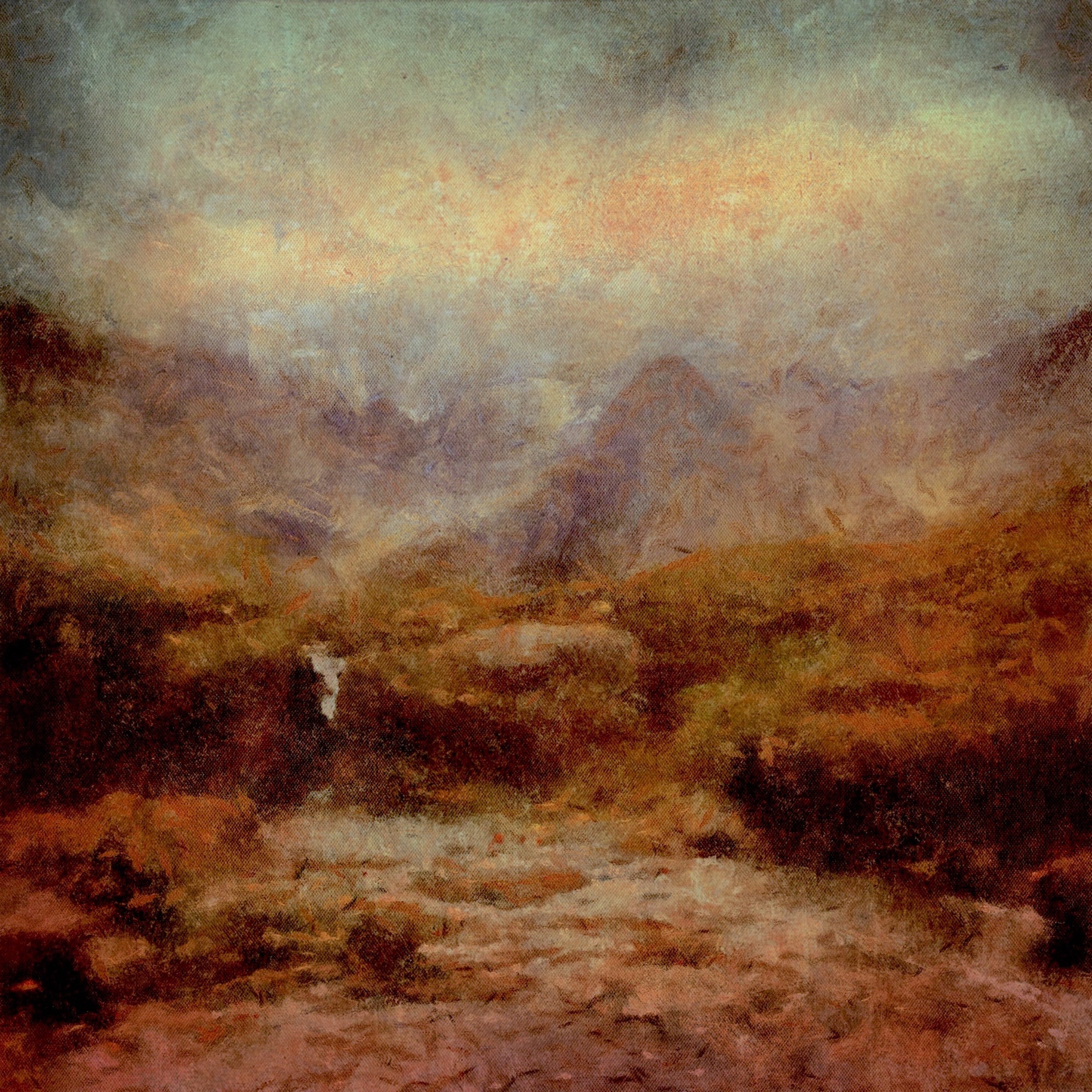 The Brooding Fairy Pools Skye Scottish Landscape Painting