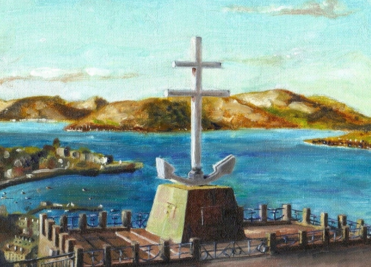 The Cross Of Lorraine Scottish Landscape Painting