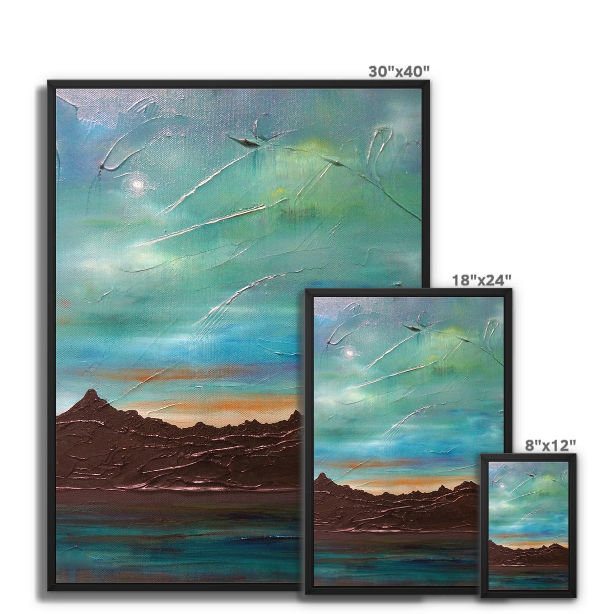The Cuillin From Elgol Framed Canvas