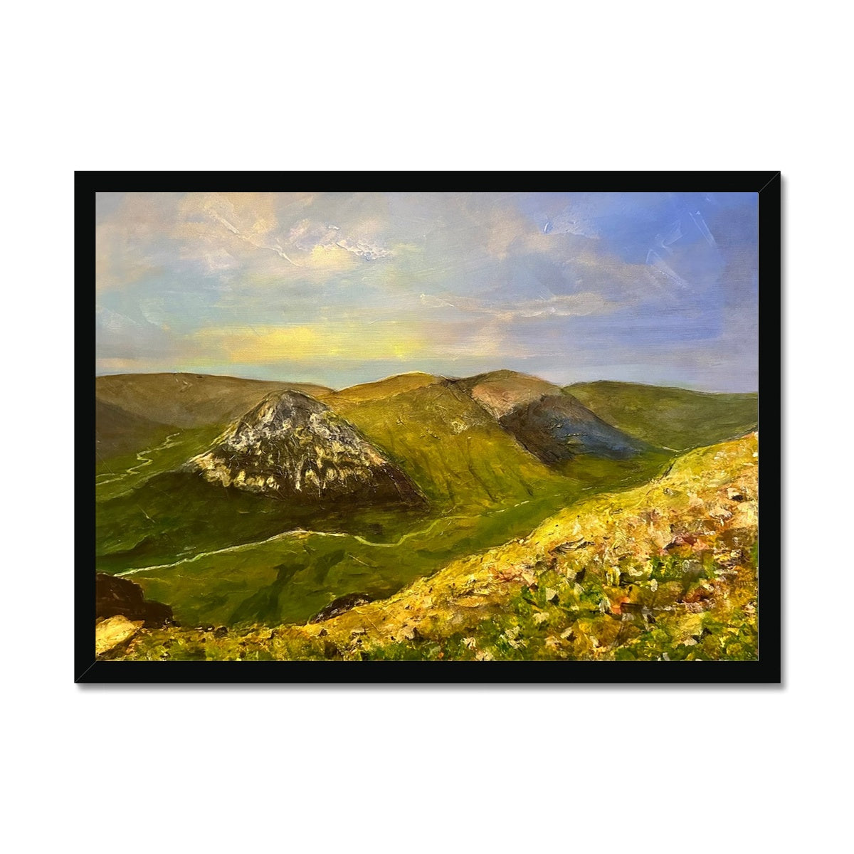 The Devil’s Point From Cairn a Mhaim Painting | Framed Prints From Scotland