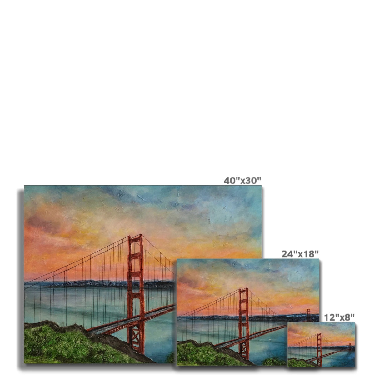 The Golden Gate Bridge Painting | Canvas From Scotland