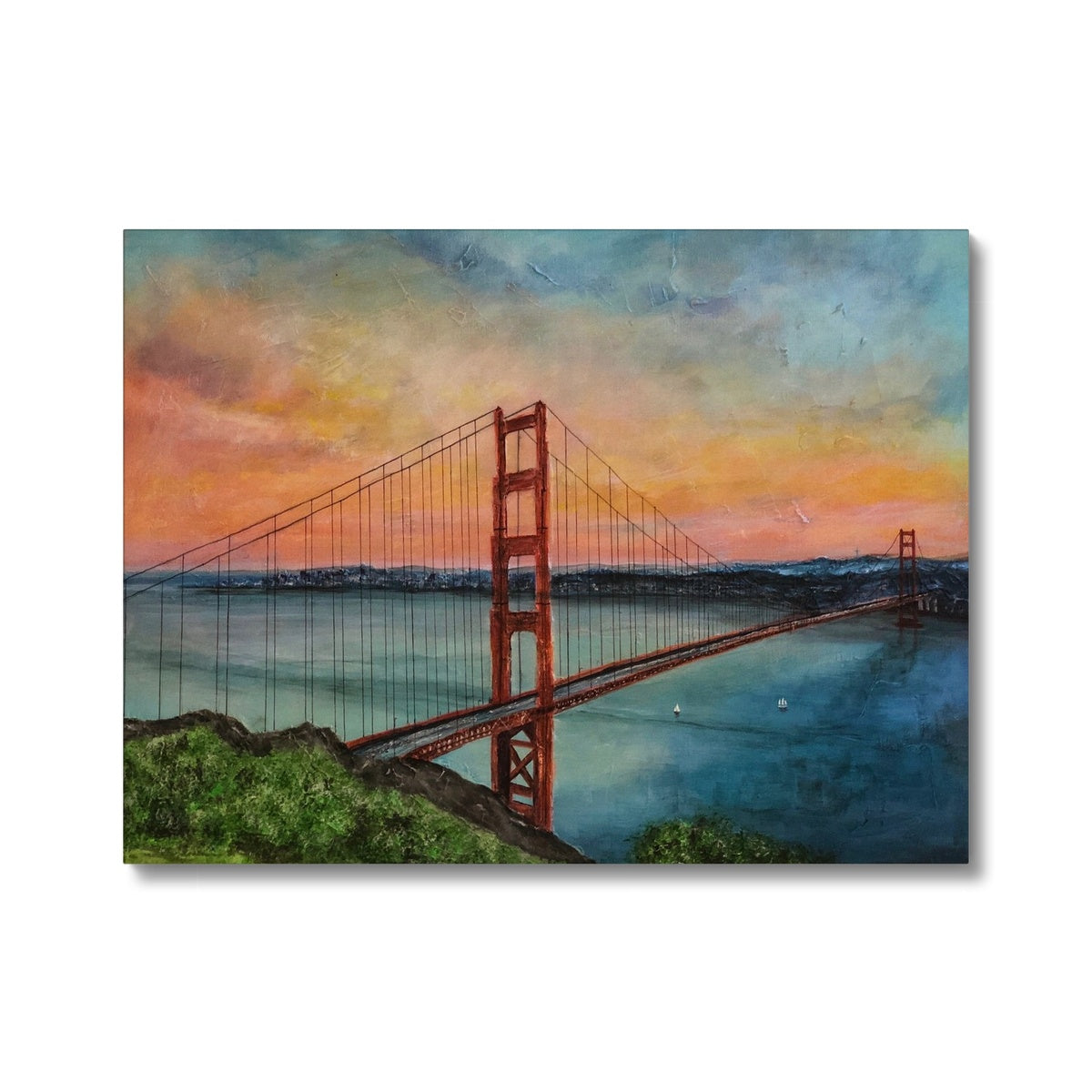 The Golden Gate Bridge Painting | Canvas From Scotland