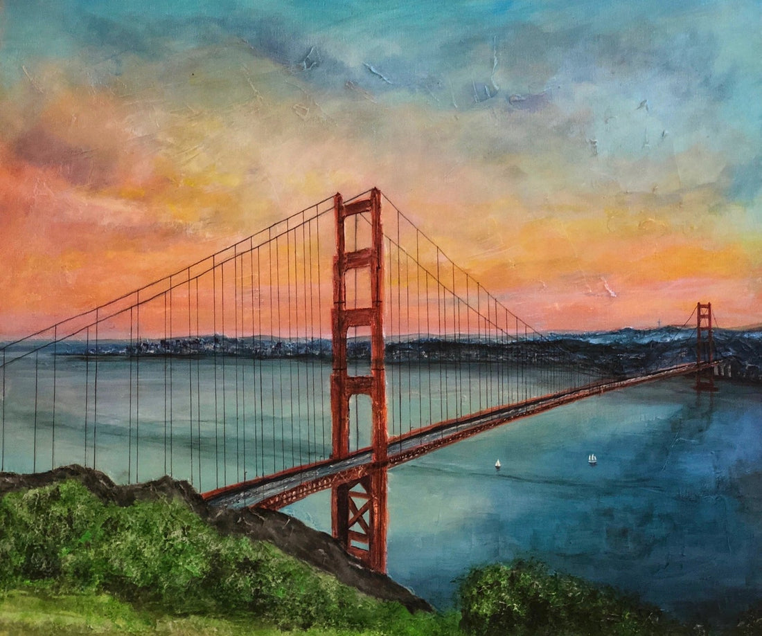 The Golden Gate Bridge Painting Fine Art Prints