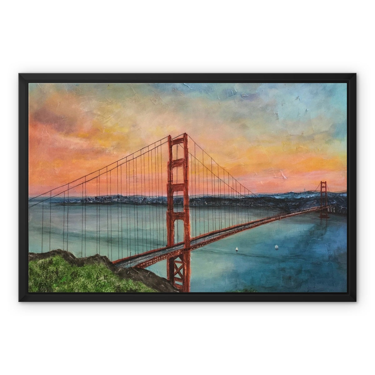 The Golden Gate Bridge Painting | Framed Canvas Prints From Scotland