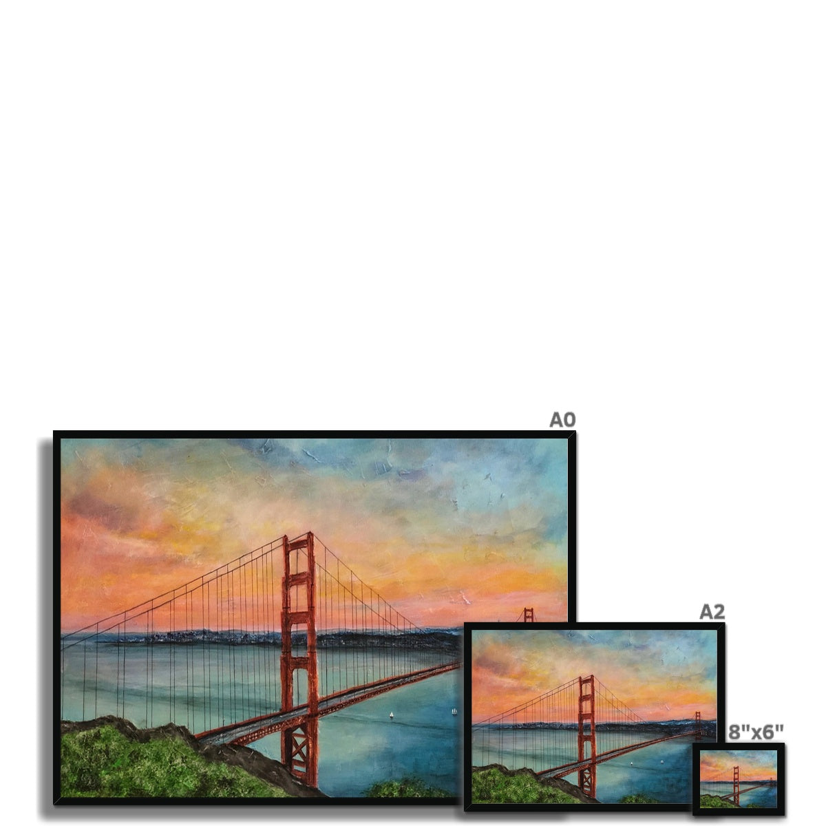 The Golden Gate Bridge Painting | Framed Prints From Scotland