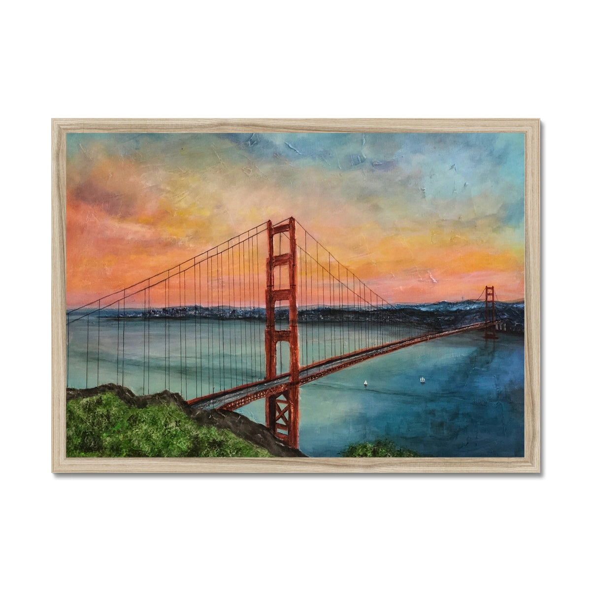 The Golden Gate Bridge Painting | Framed Prints From Scotland