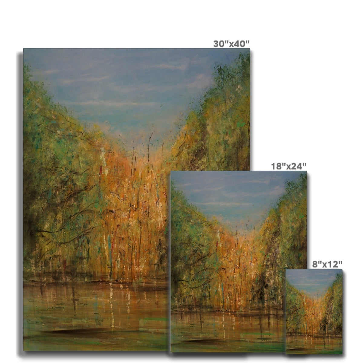 The Hidden Highland Lochan Painting | Canvas Prints From Scotland