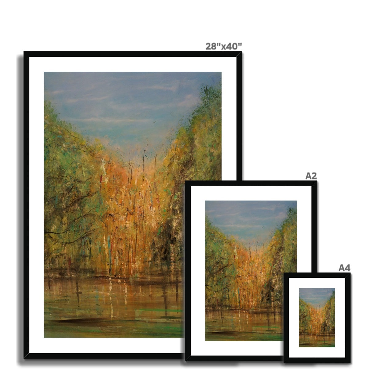 The Hidden Highland Lochan Painting | Framed & Mounted Prints From Scotland