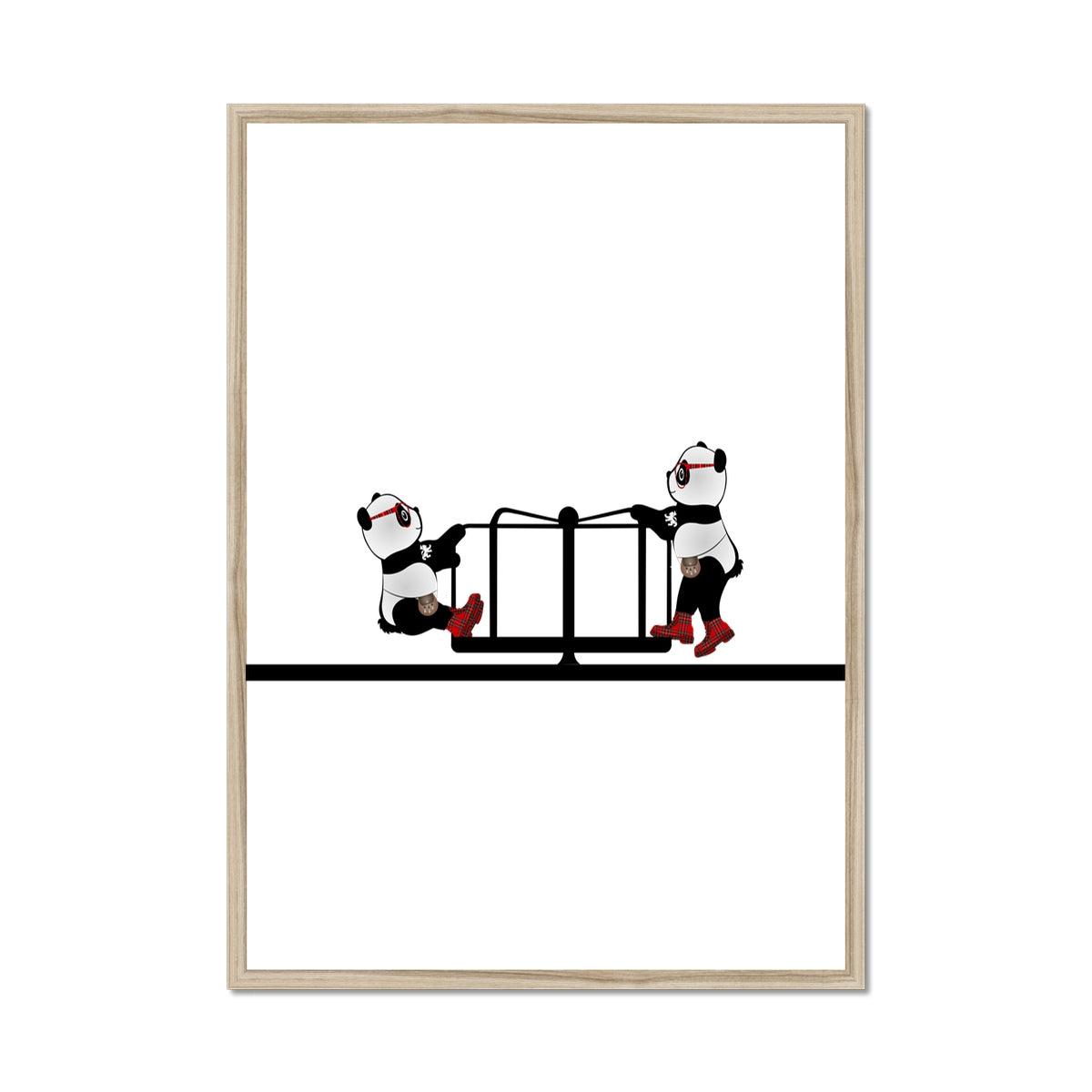 The Merry Go Round | Panda Disco | Graphic Art | Framed Print