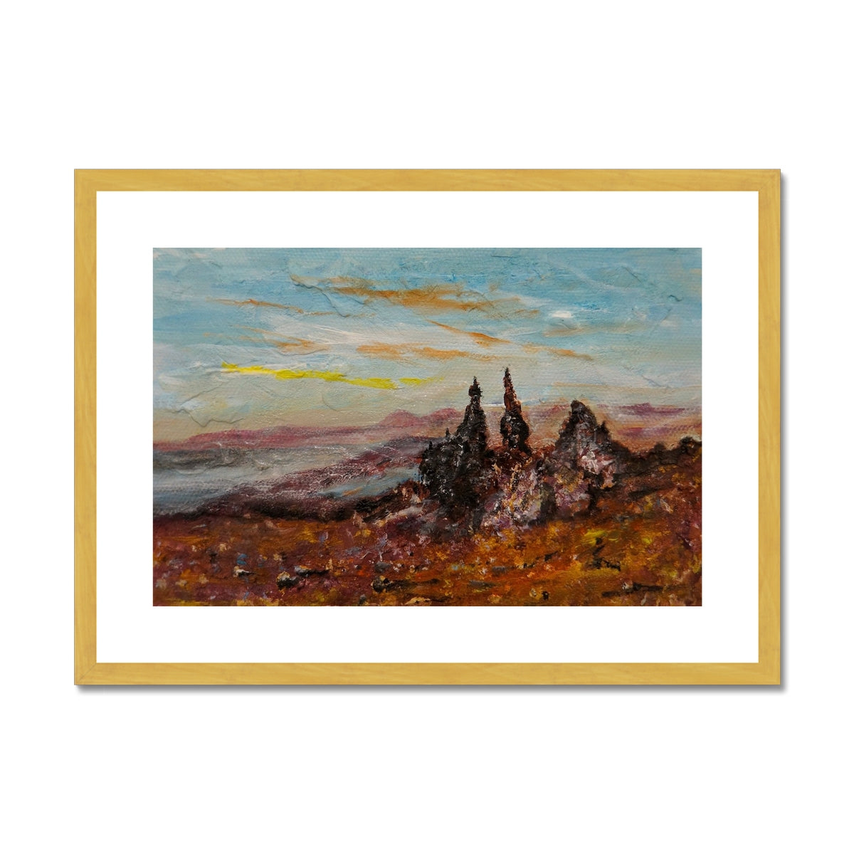 The Old Man Of Storr Antique Framed & Mounted Print