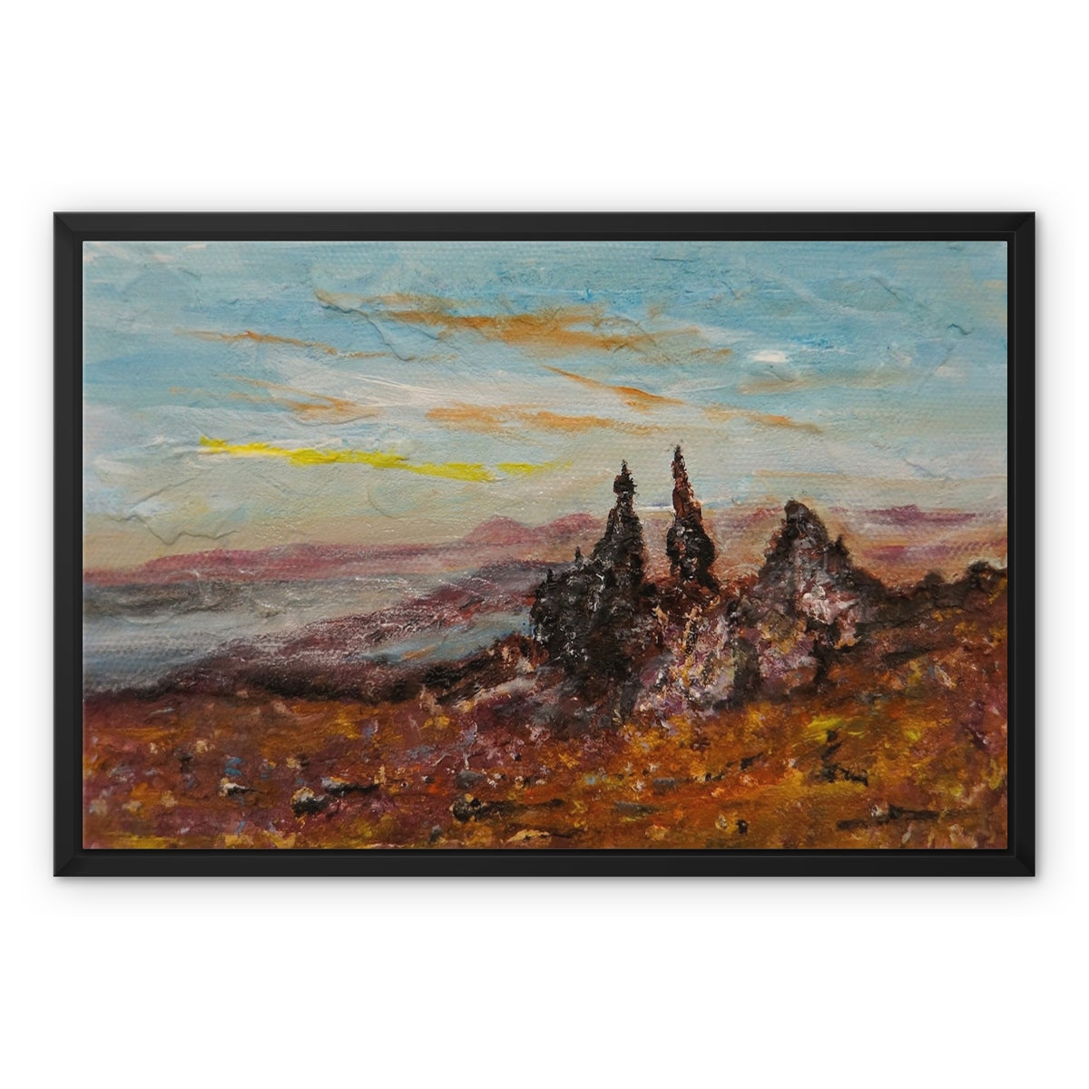 The Old Man Of Storr Framed Canvas